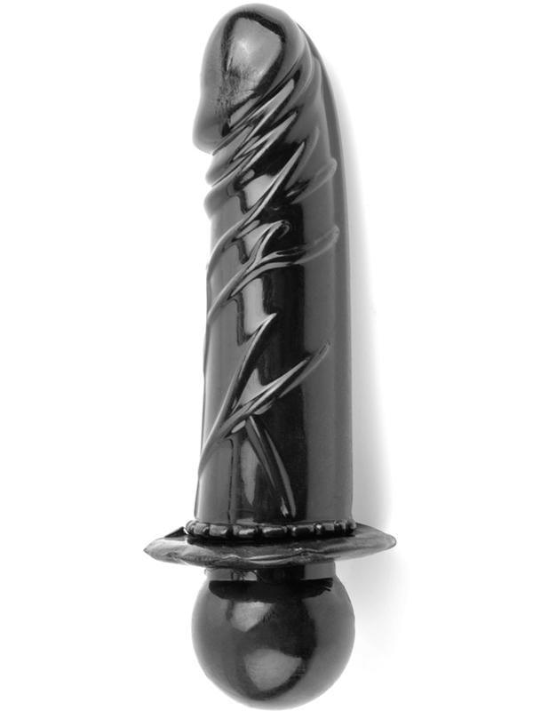 Ball Gag con Dildo Nero Vinile