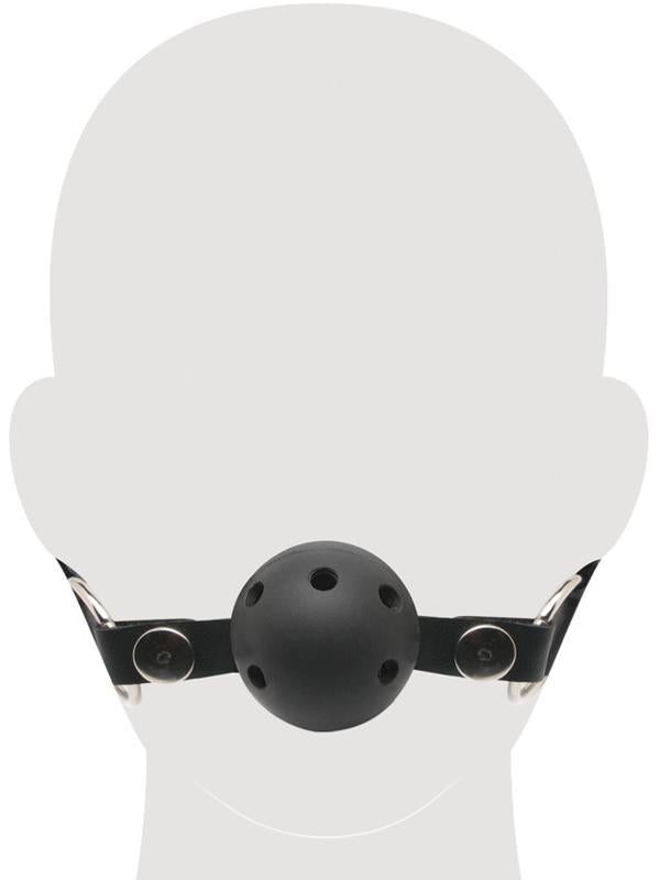 Ball Gag Respirabile Nero