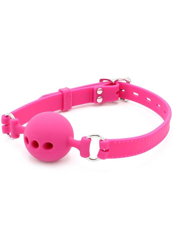 Ball Gag Respirabile Rosa