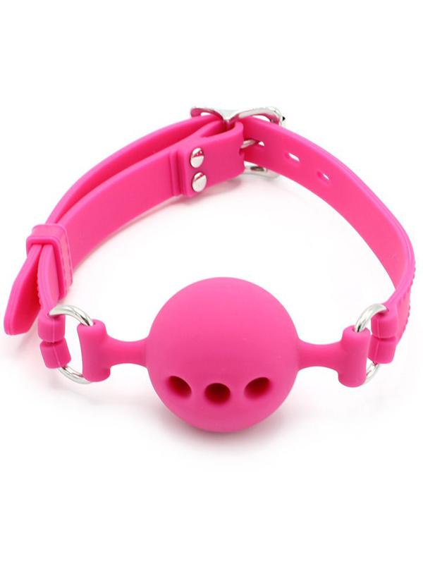 Ball Gag Respirabile Rosa