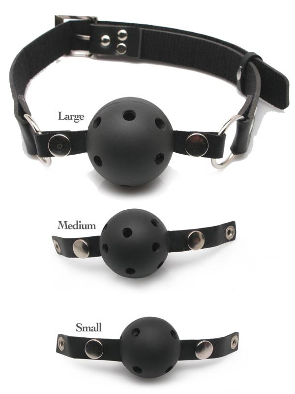 Ball Gag Respirabili Nero