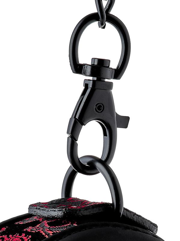 Blaze - Collare + Guinzaglio Drago Nylon Nero Rosso