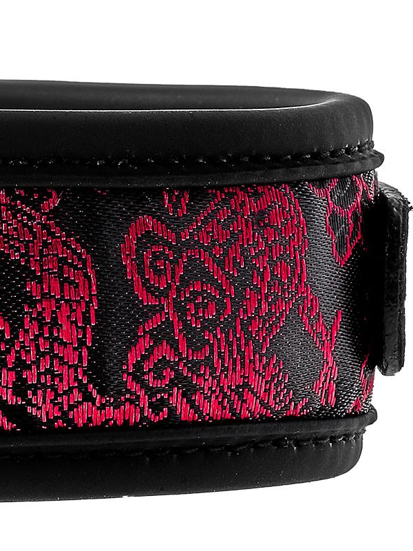 Blaze - Collare + Guinzaglio Drago Nylon Nero Rosso