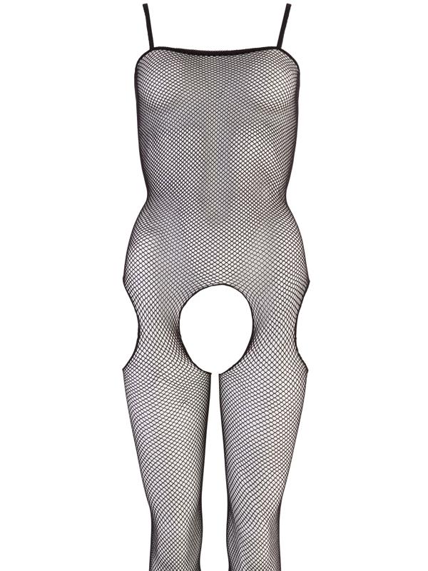 Bodystocking Aperto Nero Rete