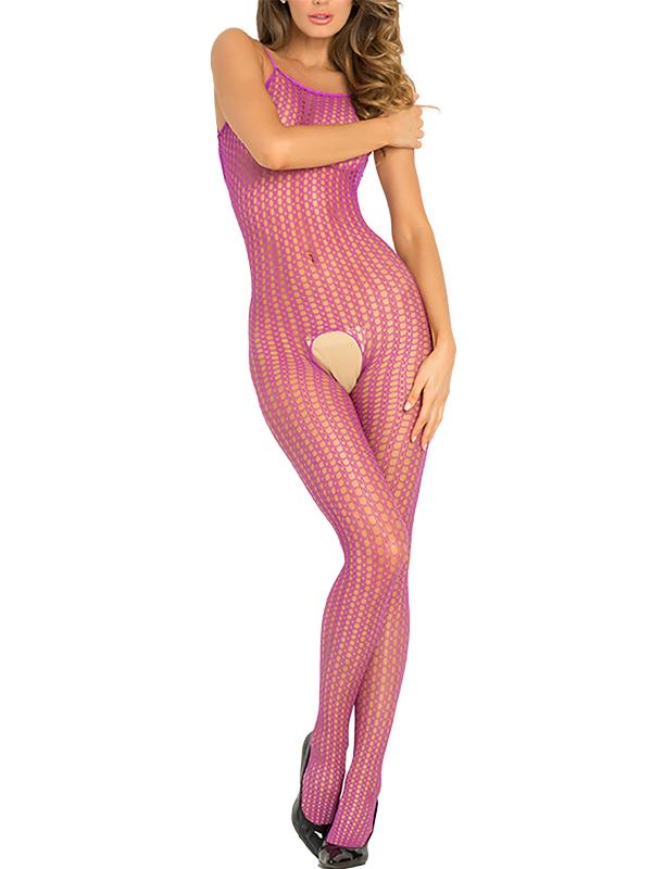 Bodystocking Crochet Nylon Viola