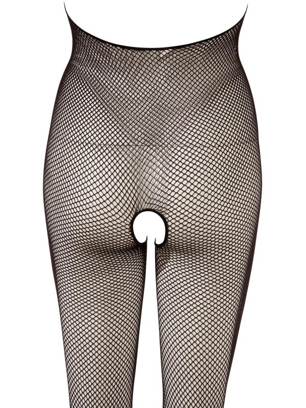 Bodystocking Seno Aperto Nero Rete