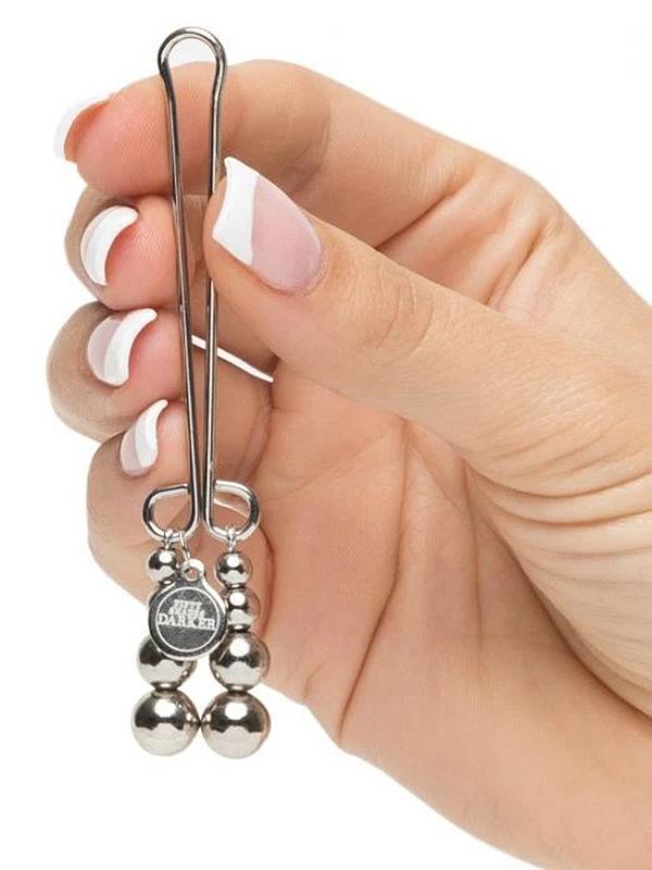 Clip Labbra Clitoride Argento