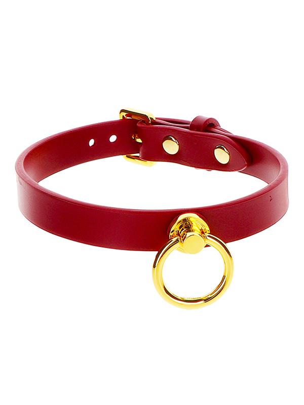 Collare O-Ring Bordeaux Similpelle