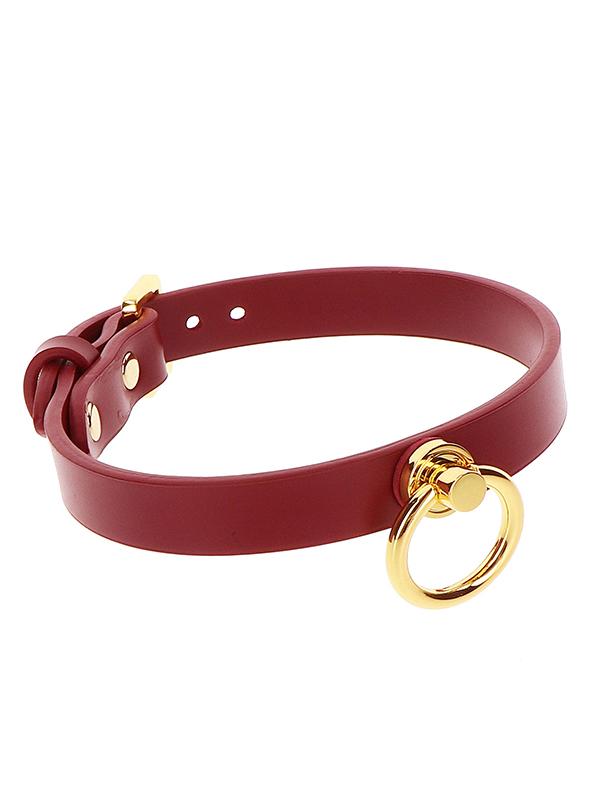 Collare O-Ring Bordeaux Similpelle