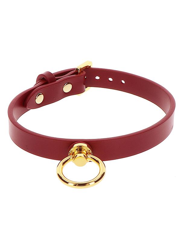 Collare O-Ring Bordeaux Similpelle