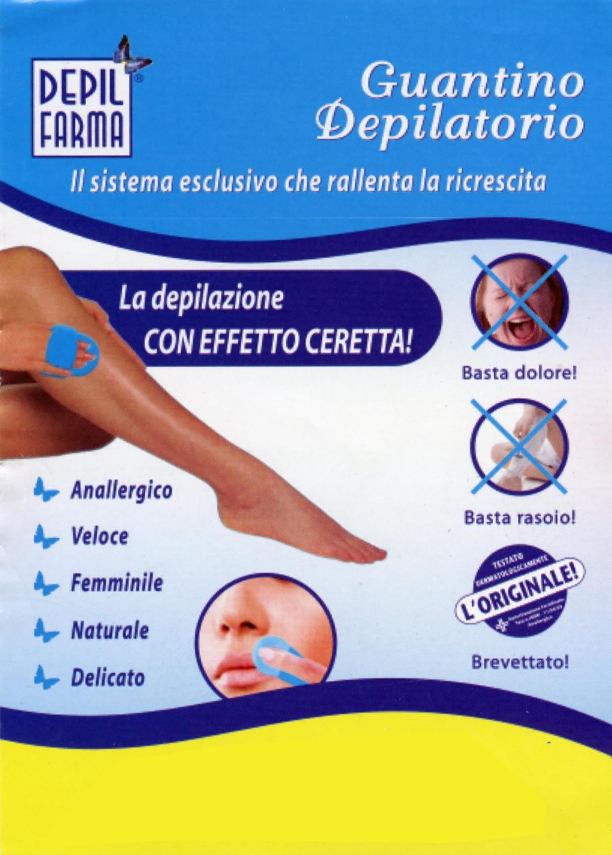 DepilFarma - Guantino Depilatorio Celeste 2pz