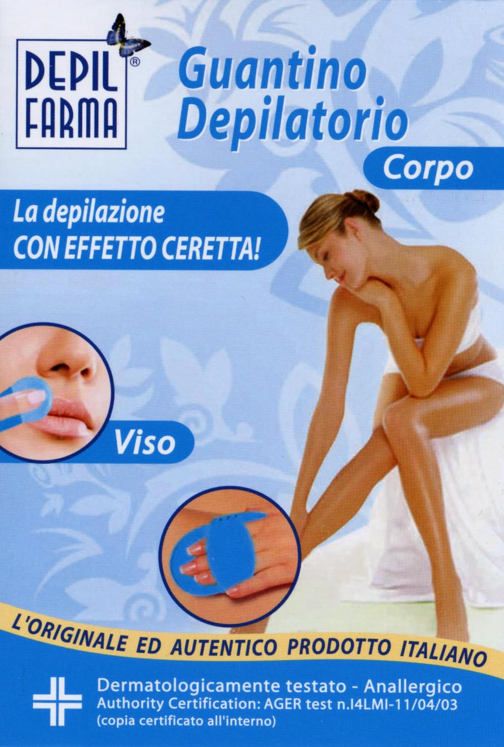 DepilFarma - Guantino Depilatorio Celeste 2pz